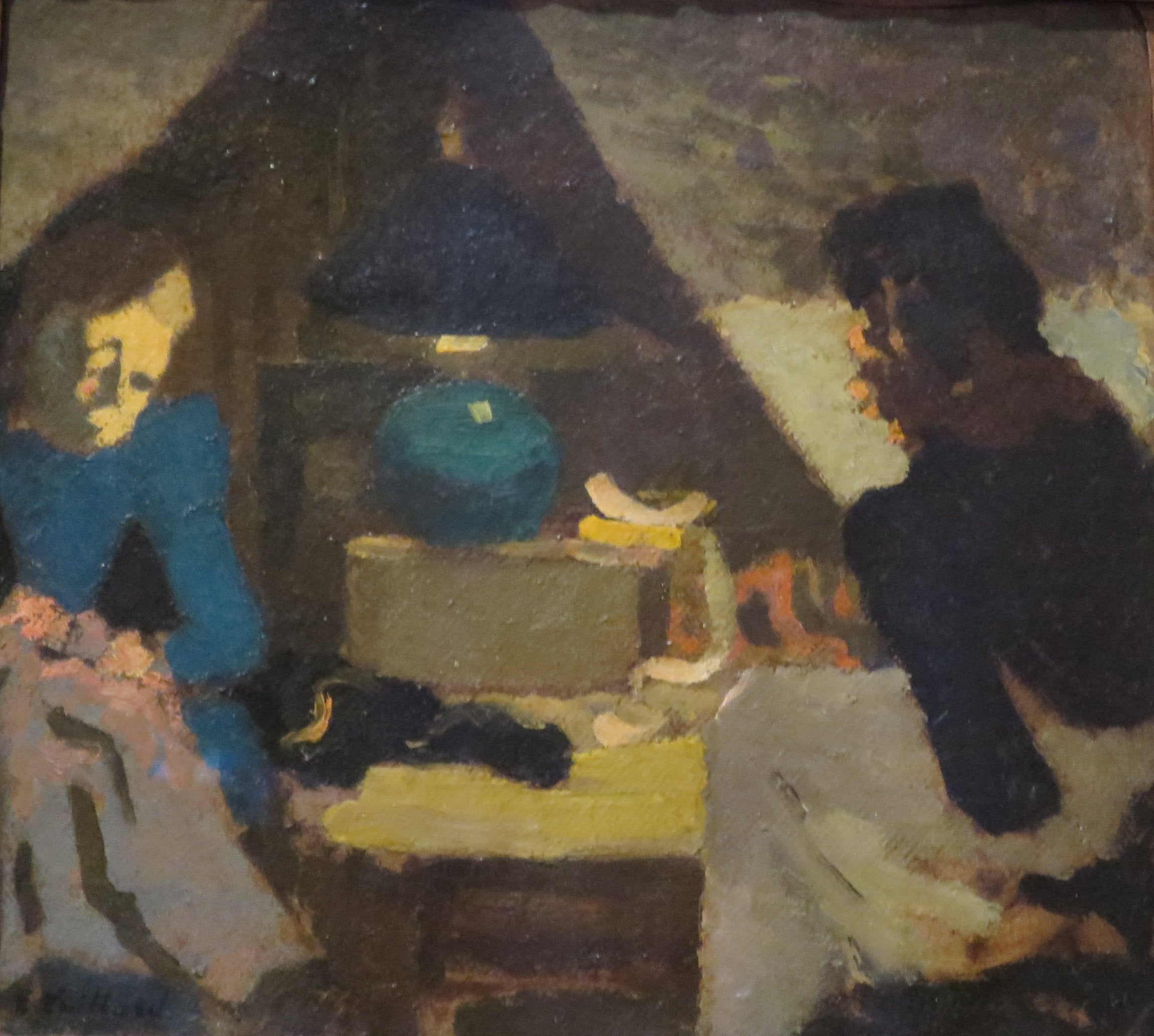 Deux couturières sous la lampe - Édouard Vuillard