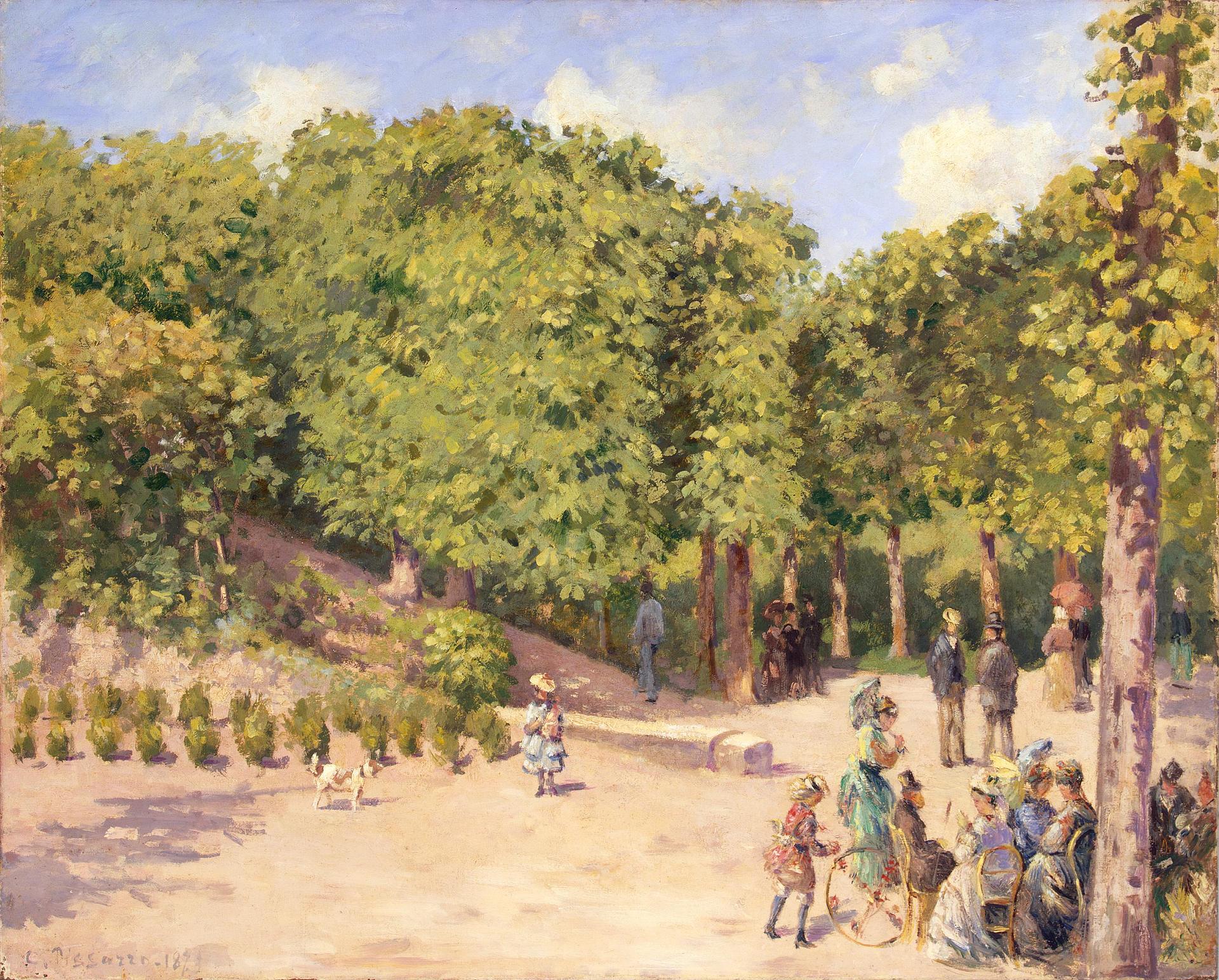 Reproduction du tableau « Parc de la ville à Pontoise - Camille Pissarro » par Alpha Reproduction en peinture à l’huile
