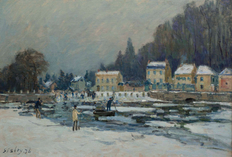 Reproduction du tableau « La Débâcle de la Seine à Port-Marly - Alfred Sisley » par Alpha Reproduction en peinture à l’huile