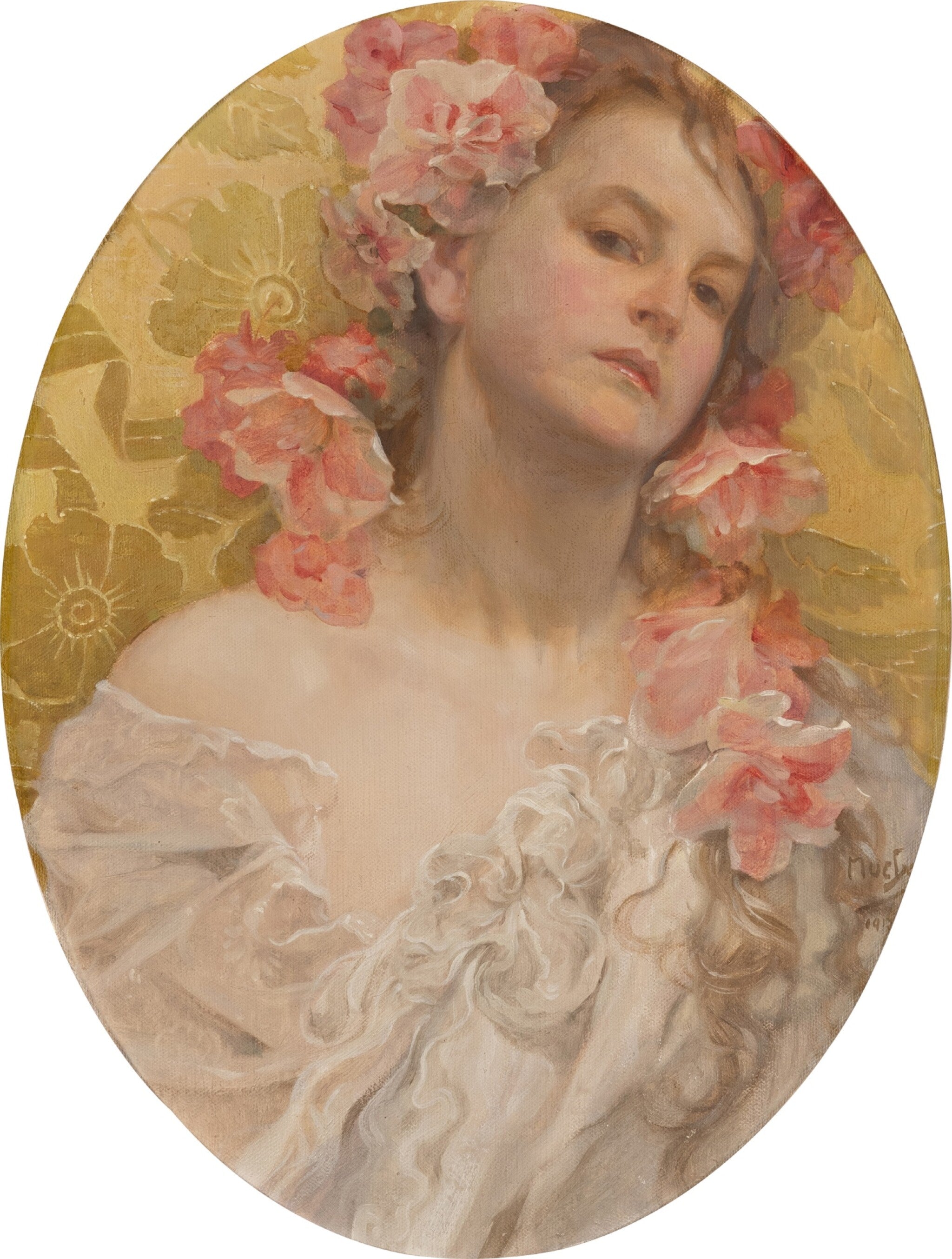Portrait de Hanna Vitousek - Alphonse Mucha