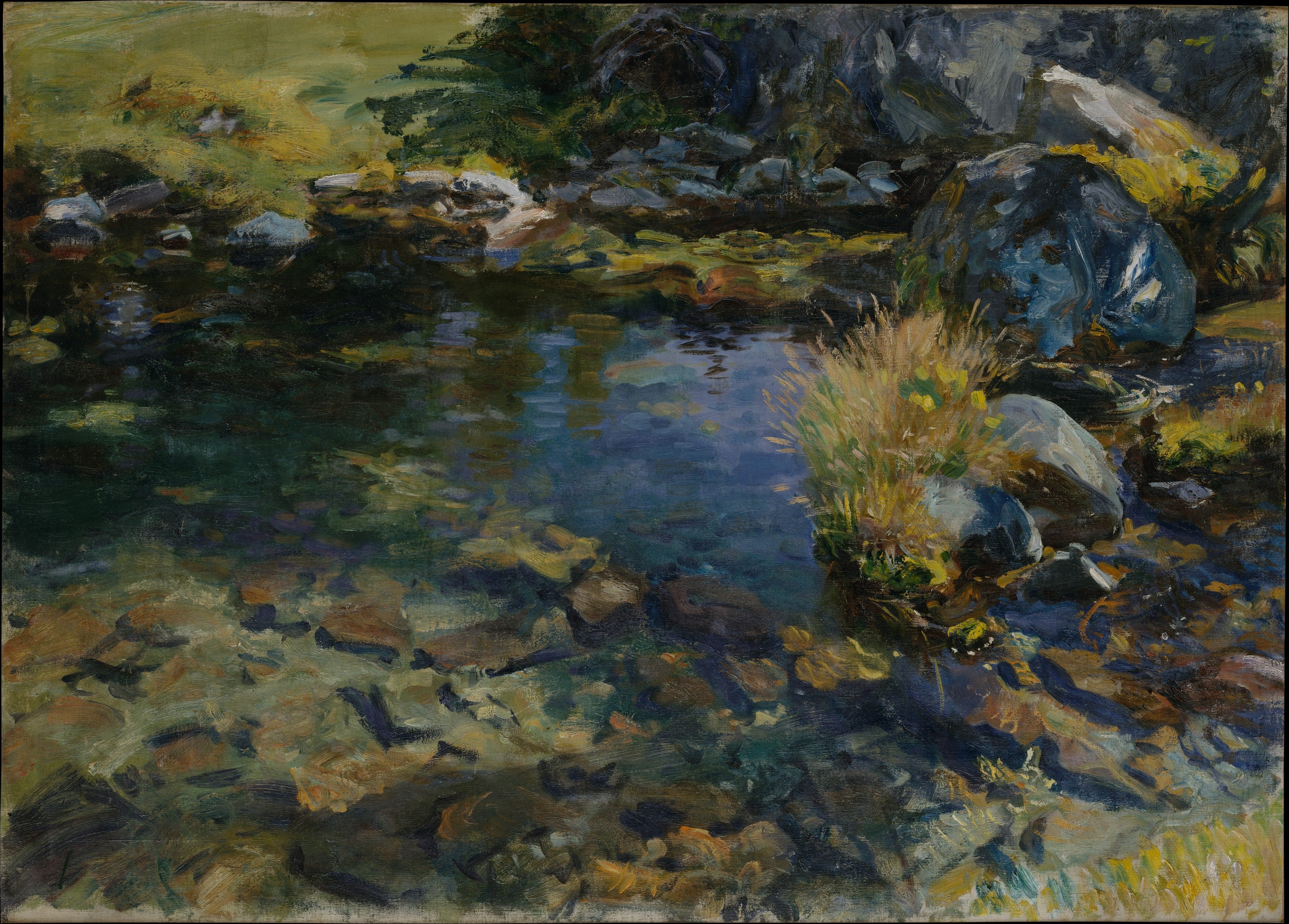 Reproduction du tableau « Piscine alpine - John Singer Sargent » par Alpha Reproduction en peinture à l’huile