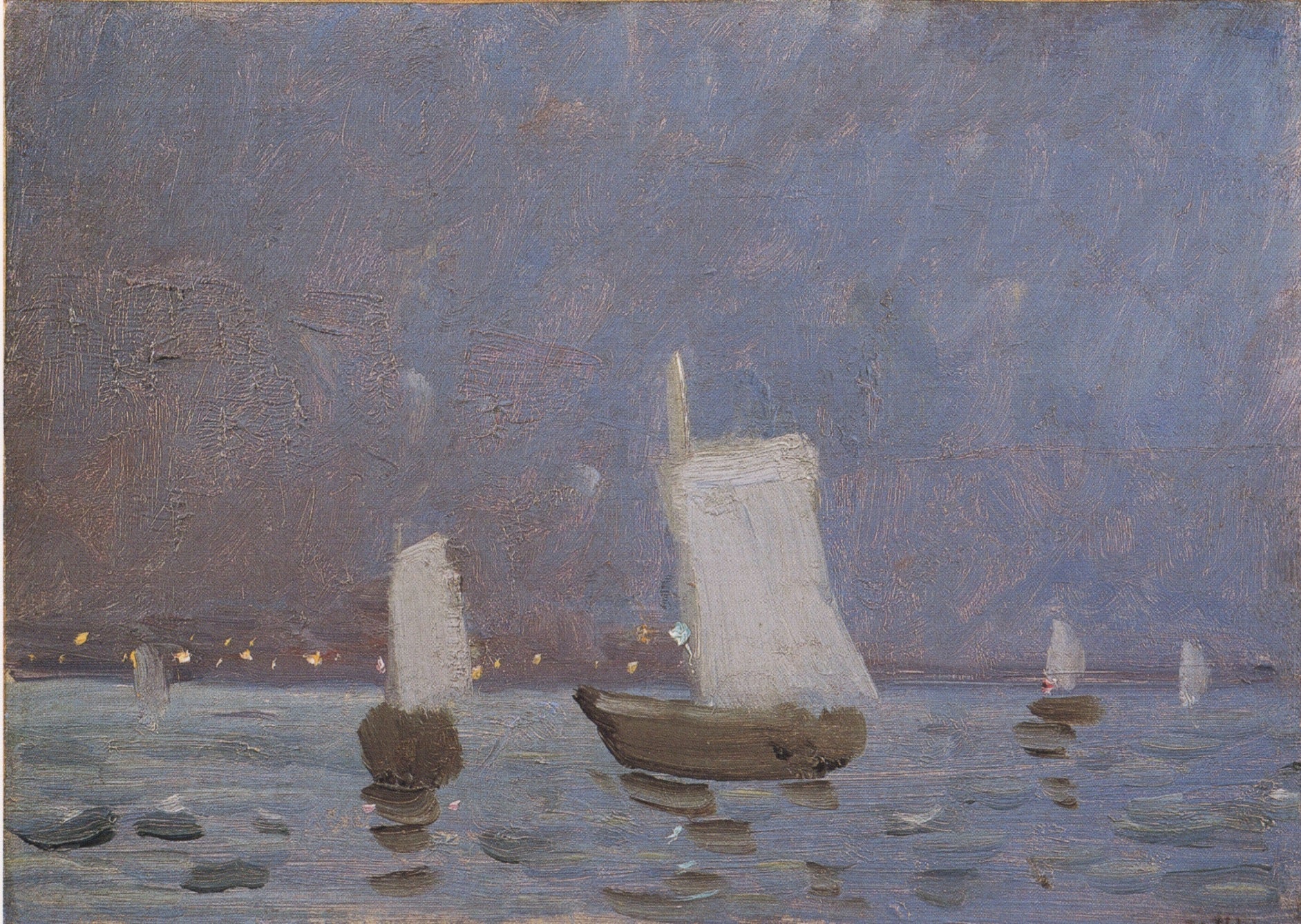 Reproduction du tableau « Les voiliers - Édouard Manet » par Alpha Reproduction en peinture à l’huile