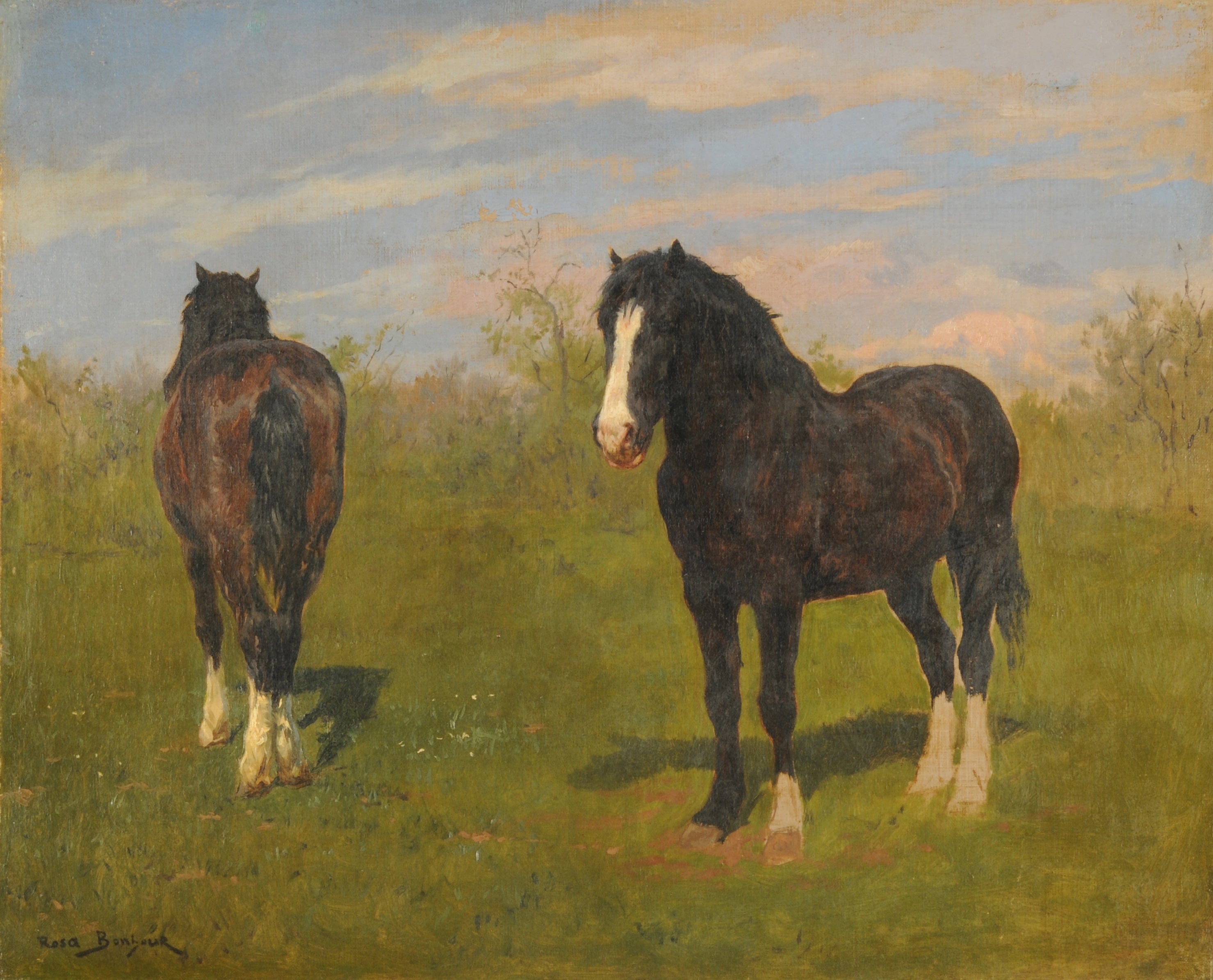 Chevaux au pâturage - Rosa Bonheur