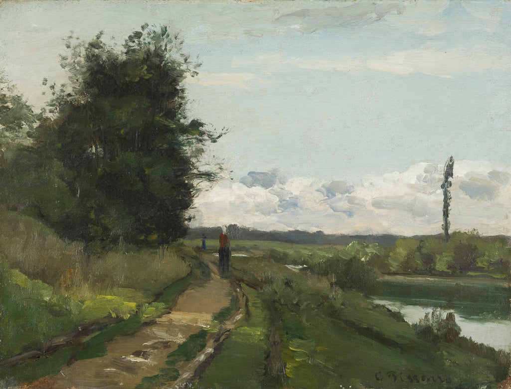 Reproduction du tableau « Les bords de Seine à Bougival - Camille Pissarro » par Alpha Reproduction en peinture à l’huile