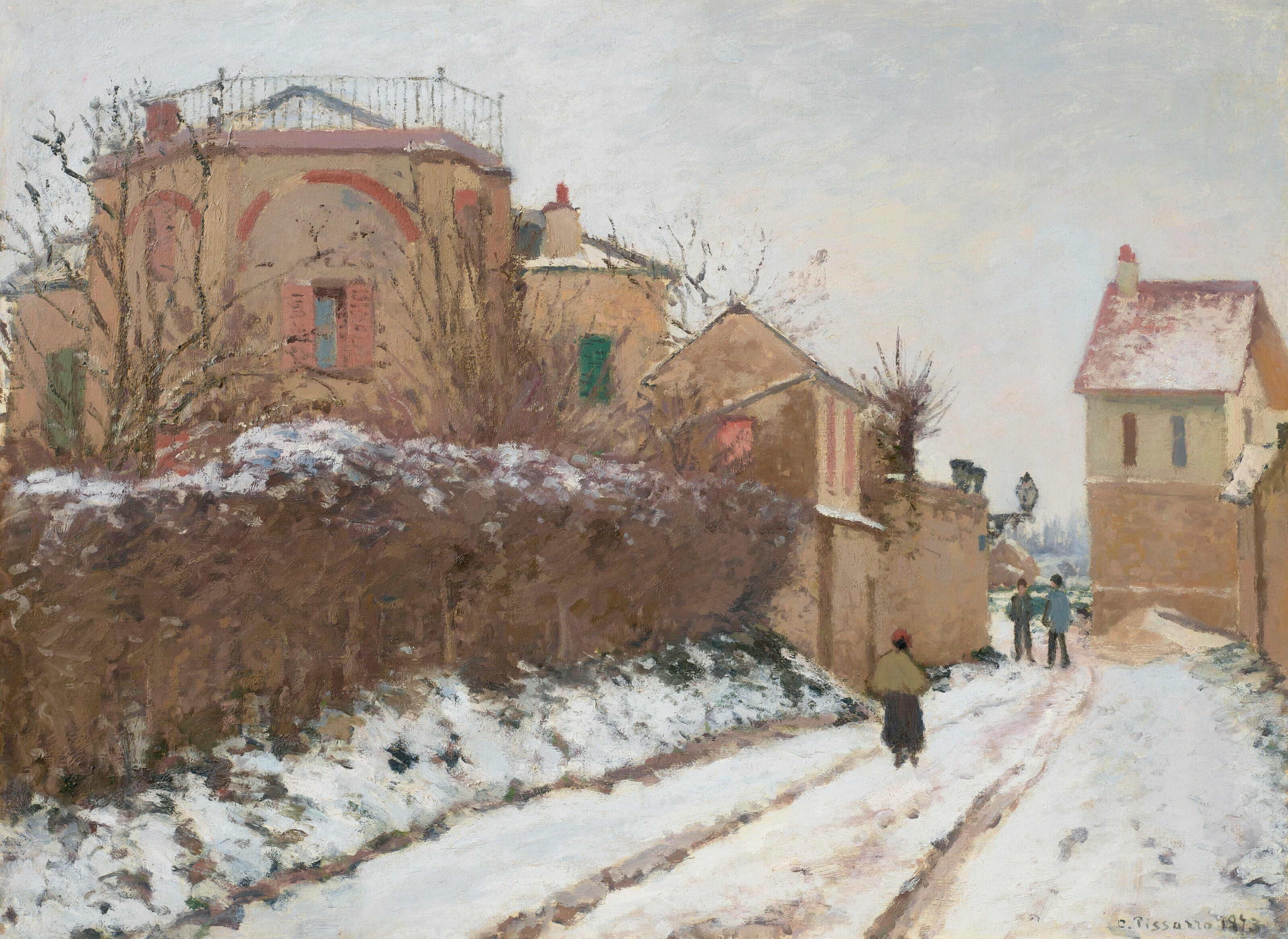 Reproduction du tableau « Rue de la Citadelle, Pontoise - Camille Pissarro » par Alpha Reproduction en peinture à l’huile