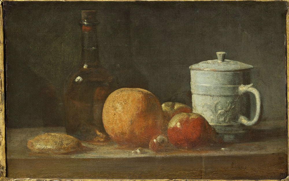 Fruits, Bouteille, Pichet et Massepain - Jean Siméon Chardin