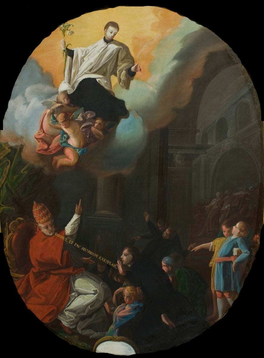 Reproduction du tableau « Consécration de saint Louis de Gonzague comme patron de la jeunesse - Francisco de Goya » par Alpha Reproduction en peinture à l’huile