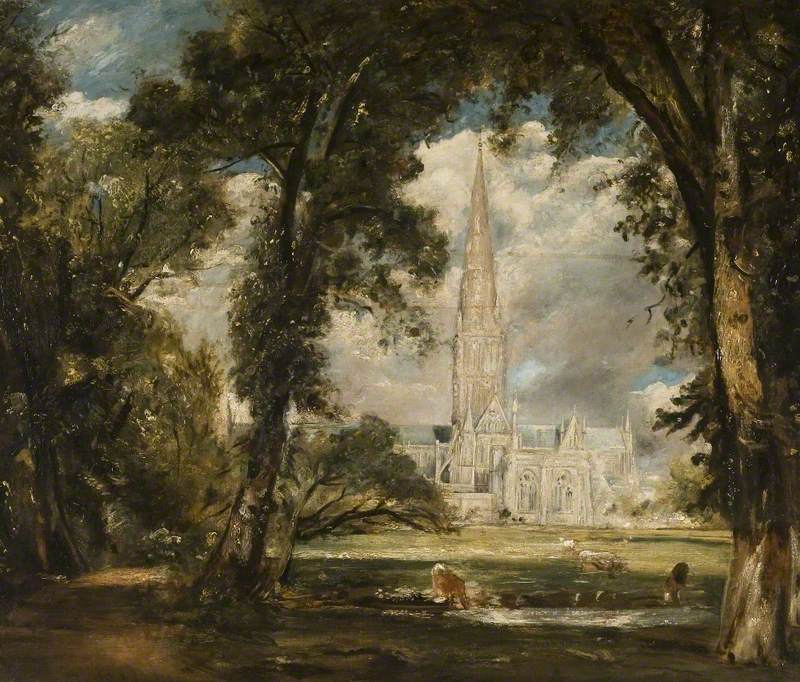 La cathédrale de Salisbury depuis le jardin de l'évêque - John Constable