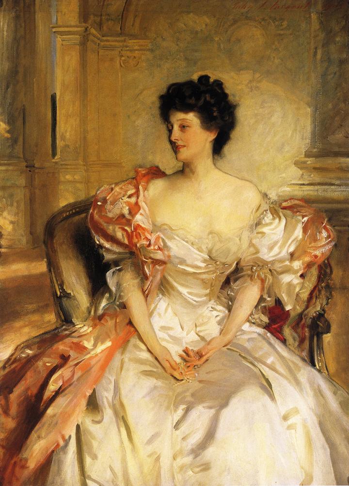 Reproduction du tableau « Portrait de Cora Elizabeth Smith Colgate Kennard, brièvement comtesse de Strafford - John Singer Sargent » par Alpha Reproduction en peinture à l’huile