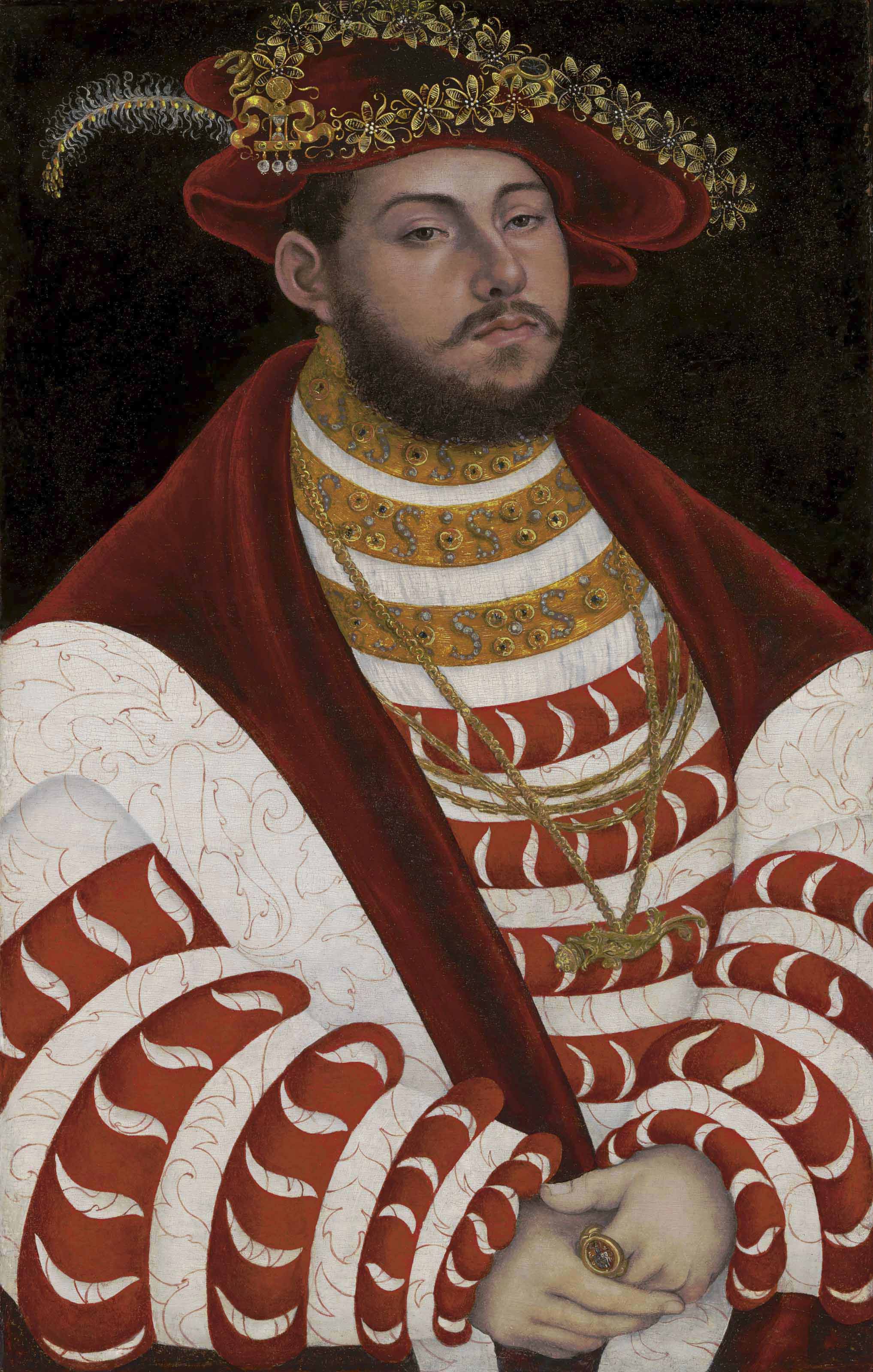 Portrait de Johann Friedrich le Magnanime en prince électeur - Lucas Cranach the Elder