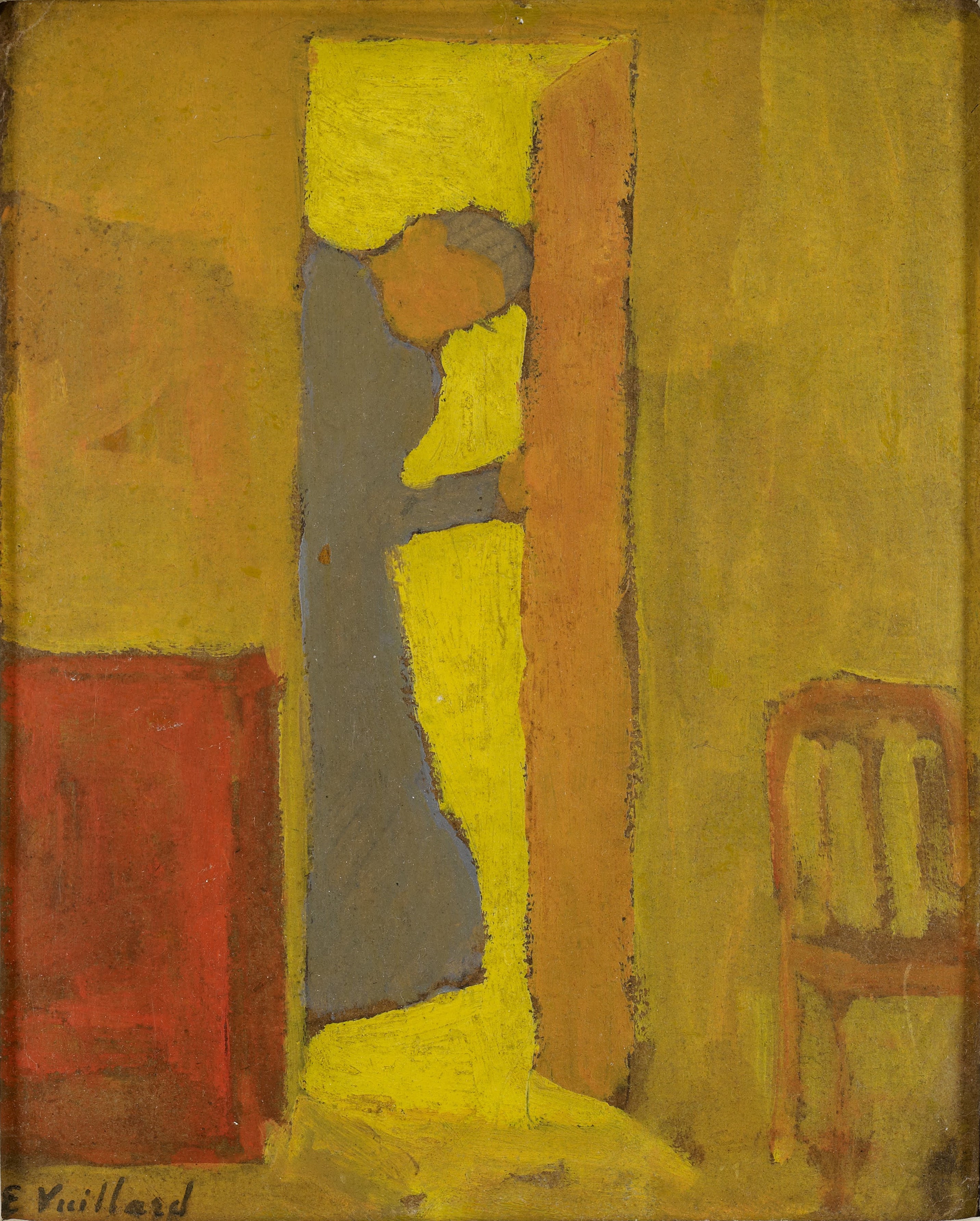 La Mère de l'artiste ouvrant une porte - Édouard Vuillard