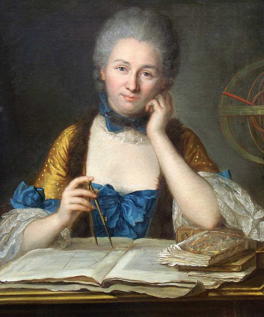 Madame Du Châtelet à son bureau - Maurice-Quentin de La Tour