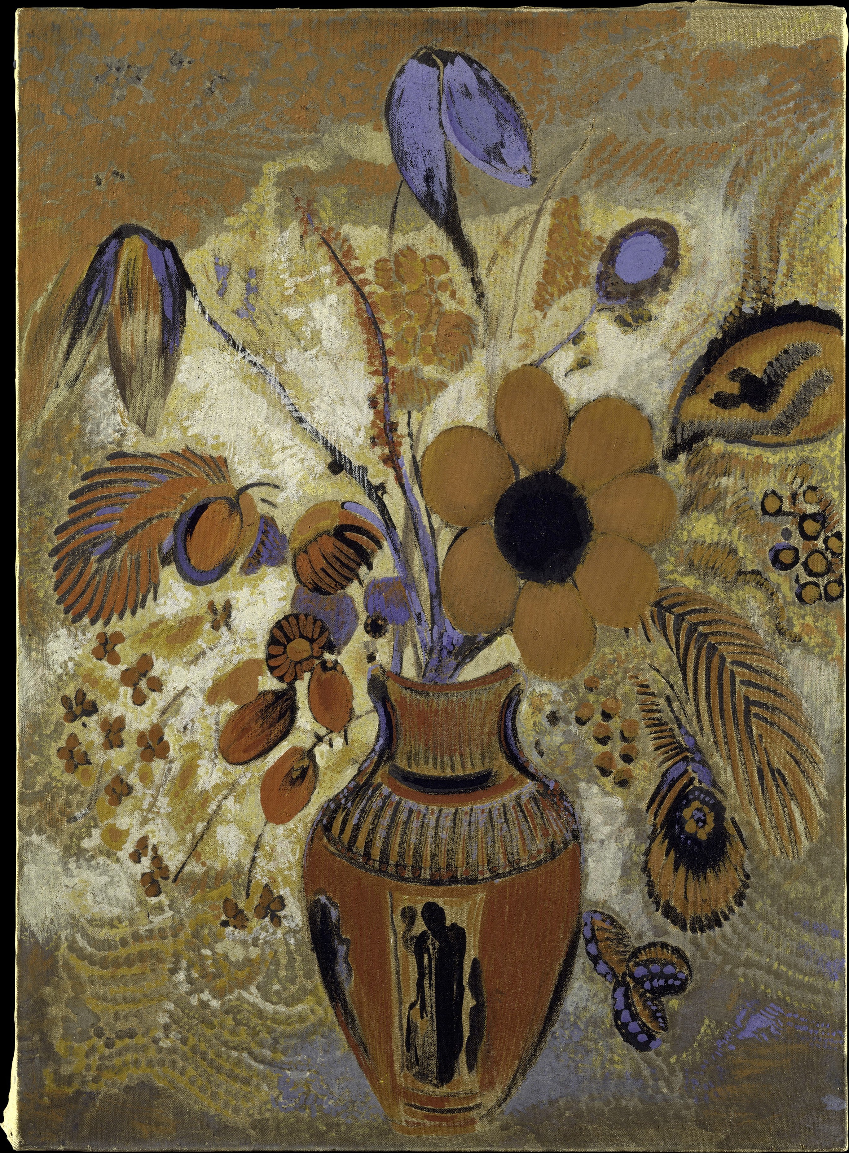 Vase étrusque avec fleurs - Odilon Redon
