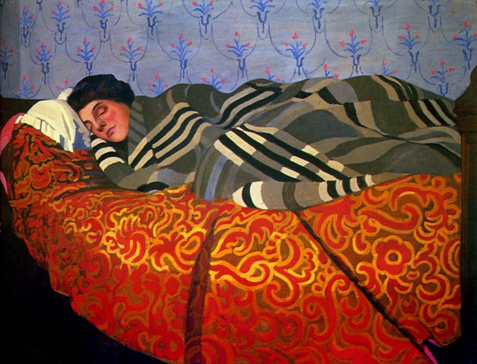 Femme couchée endormie - Félix Vallotton