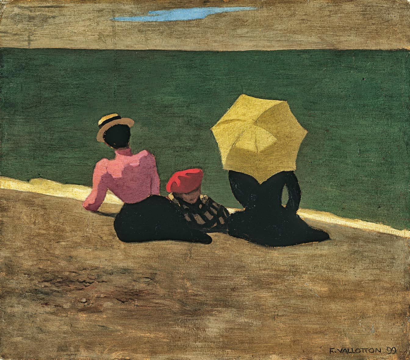 Sur la plage - Félix Vallotton