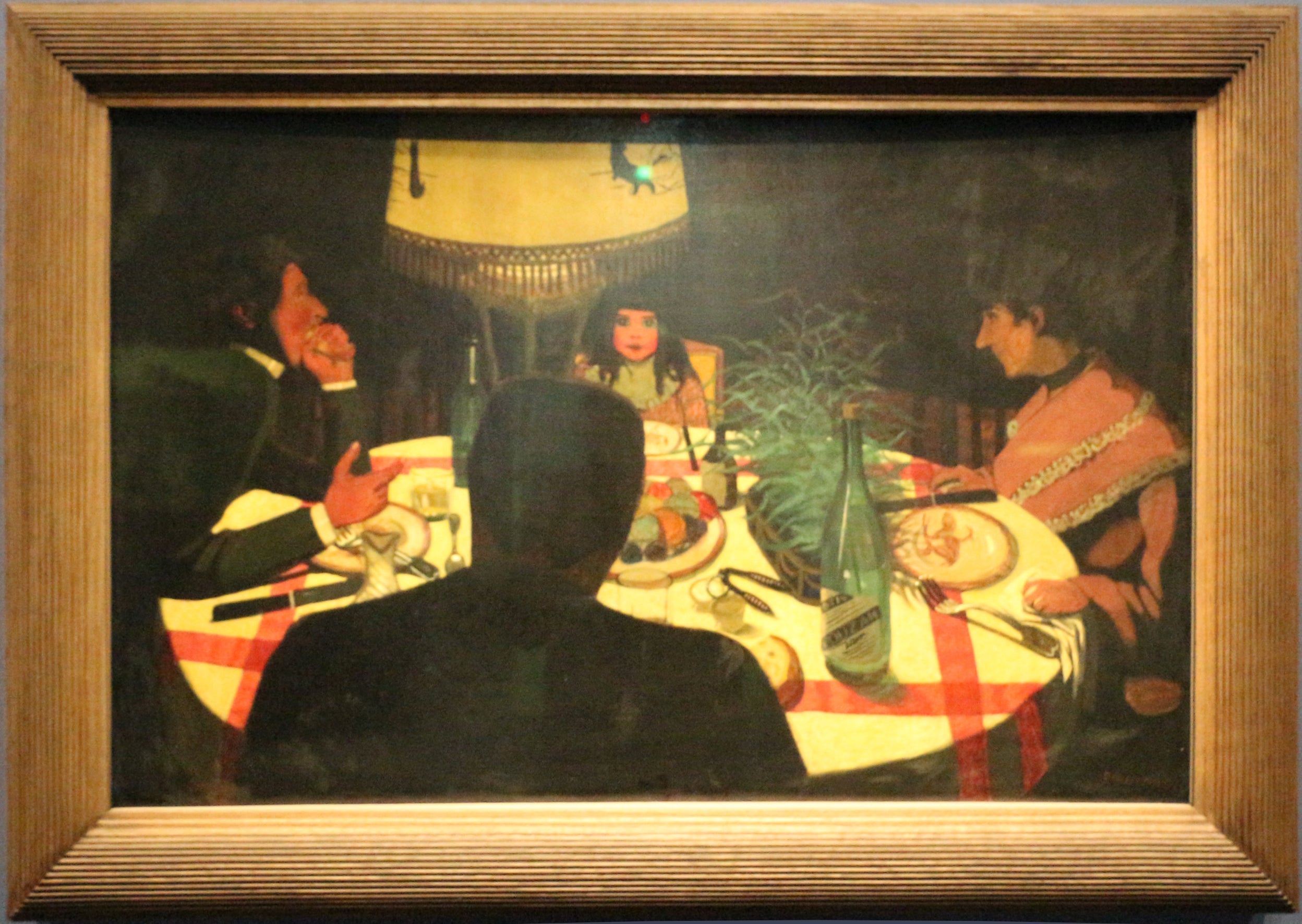 Le Dîner, effet de lampe - Félix Vallotton