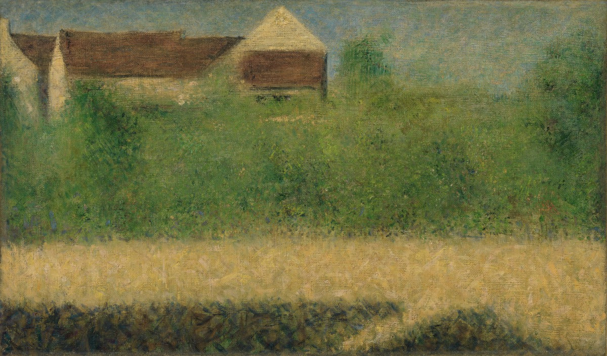 Reproduction du tableau « Maisons et jardin - Georges Seurat » par Alpha Reproduction en peinture à l’huile