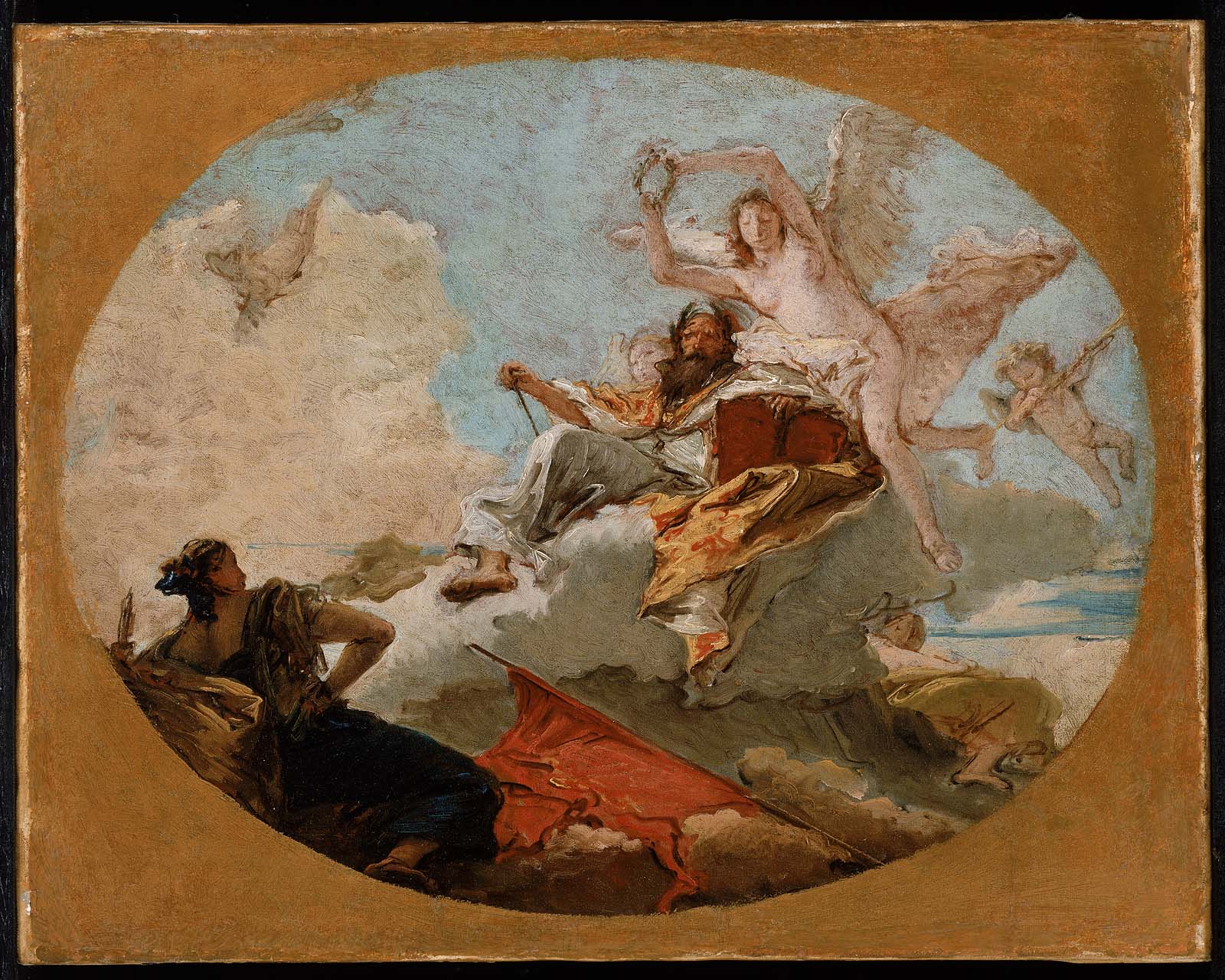 Le couronnement du mérite - Giovanni Battista Tiepolo
