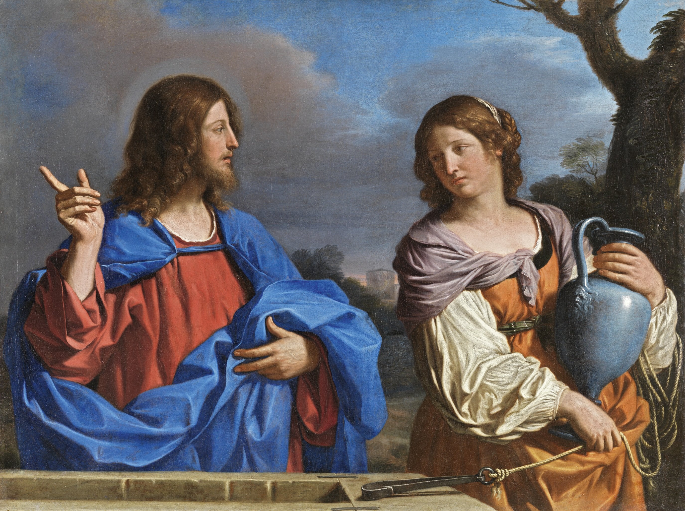 Christ et la Samaritaine - Guercino