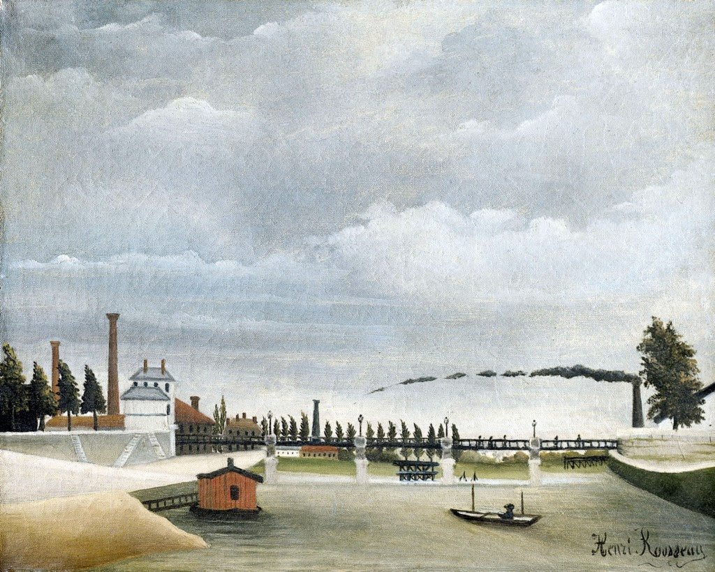 Vue de la passerelle de Passy - Henri Rousseau