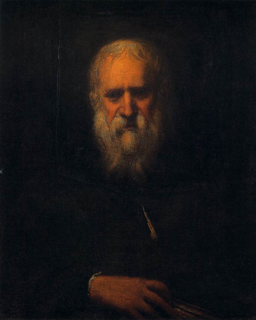 Autoportrait avec un livre - Jacopo Tintoretto