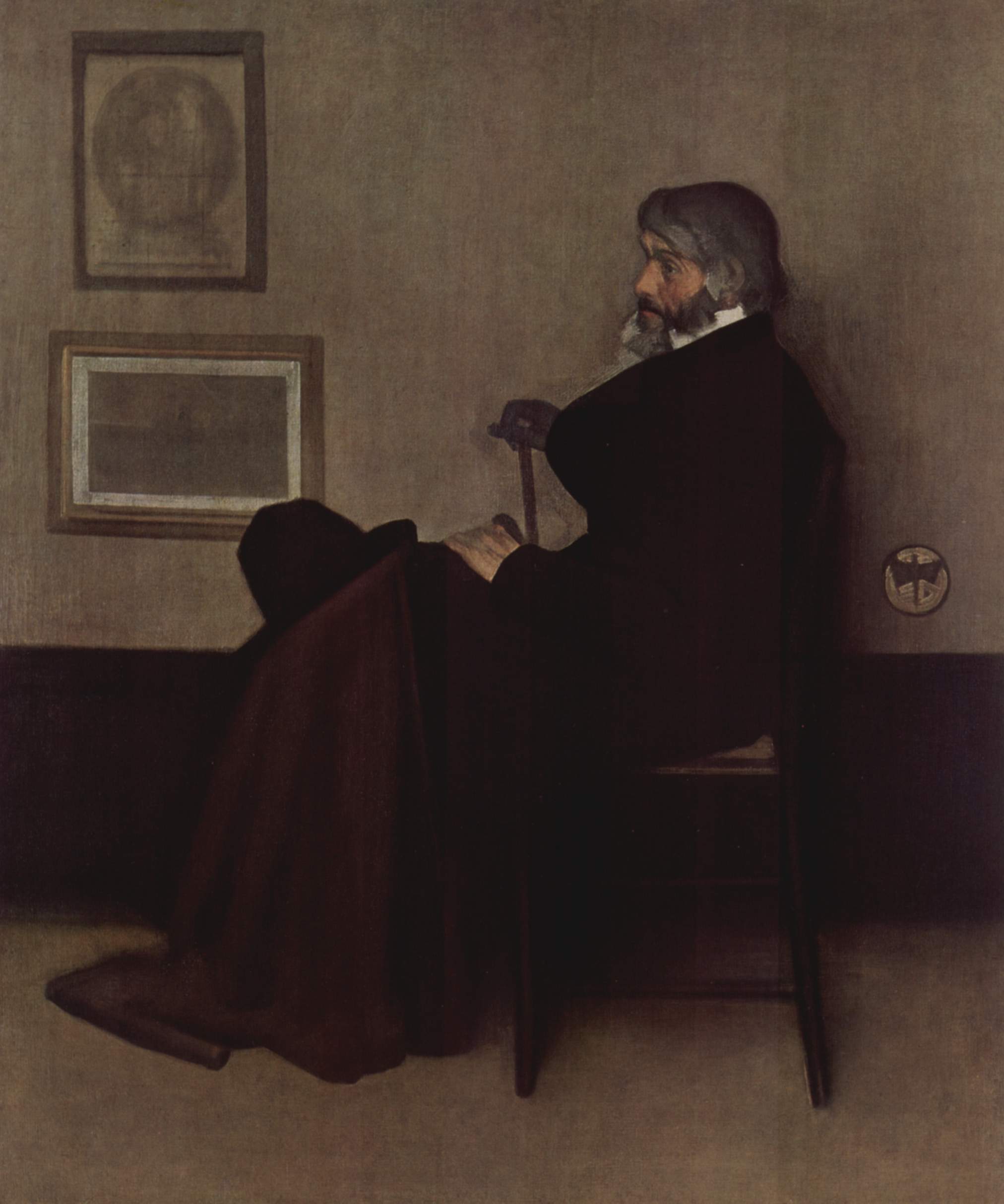 Reproduction du tableau « Arrangement en gris et noir n°2 - James Abbott McNeill Whistler » par Alpha Reproduction en peinture à l’huile