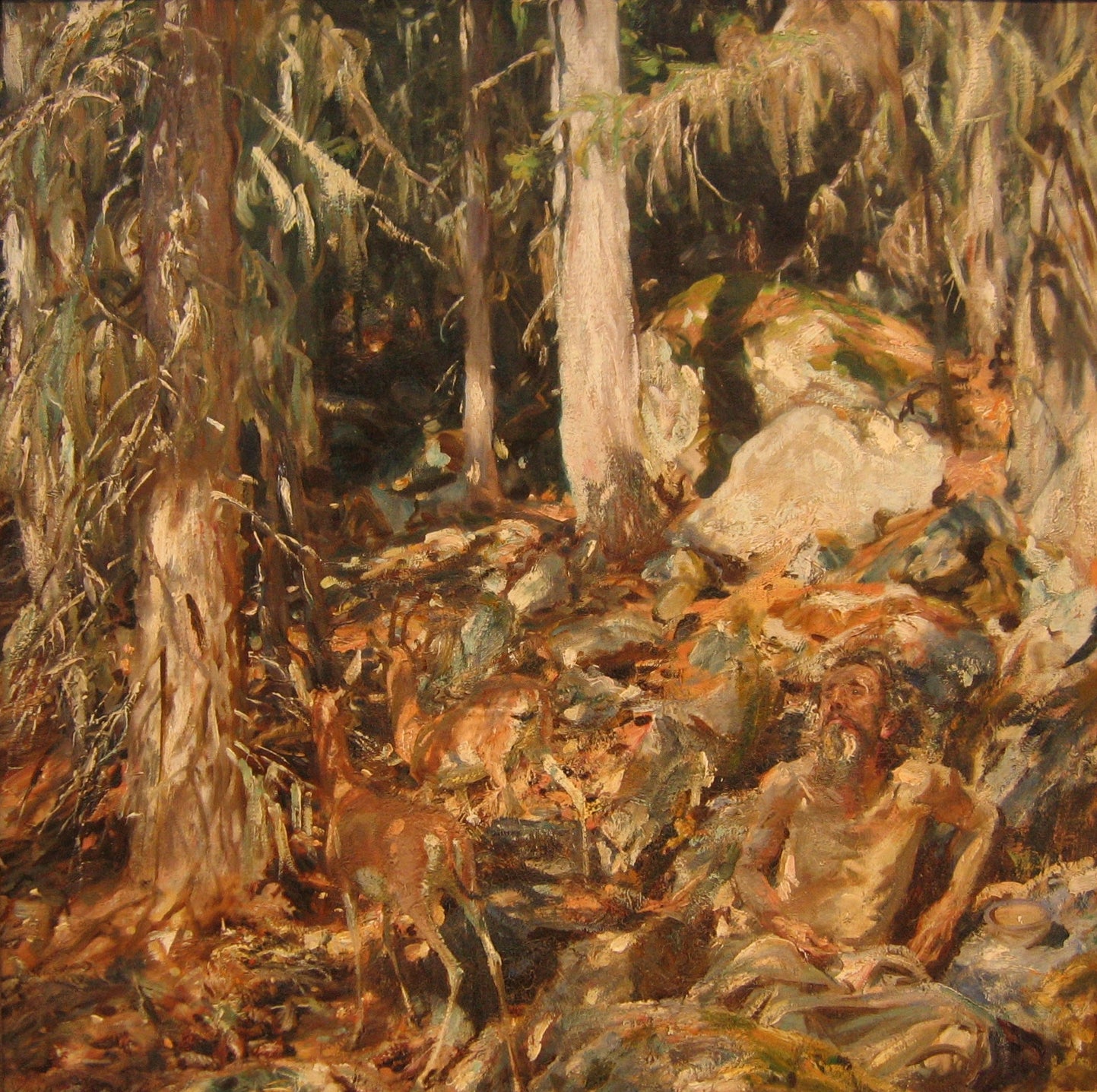 Reproduction du tableau « L'Ermite - John Singer Sargent » par Alpha Reproduction en peinture à l’huile