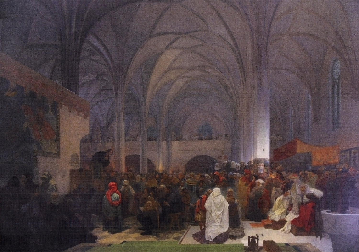 Prédication de Maître Jan Hus - Alphonse Mucha
