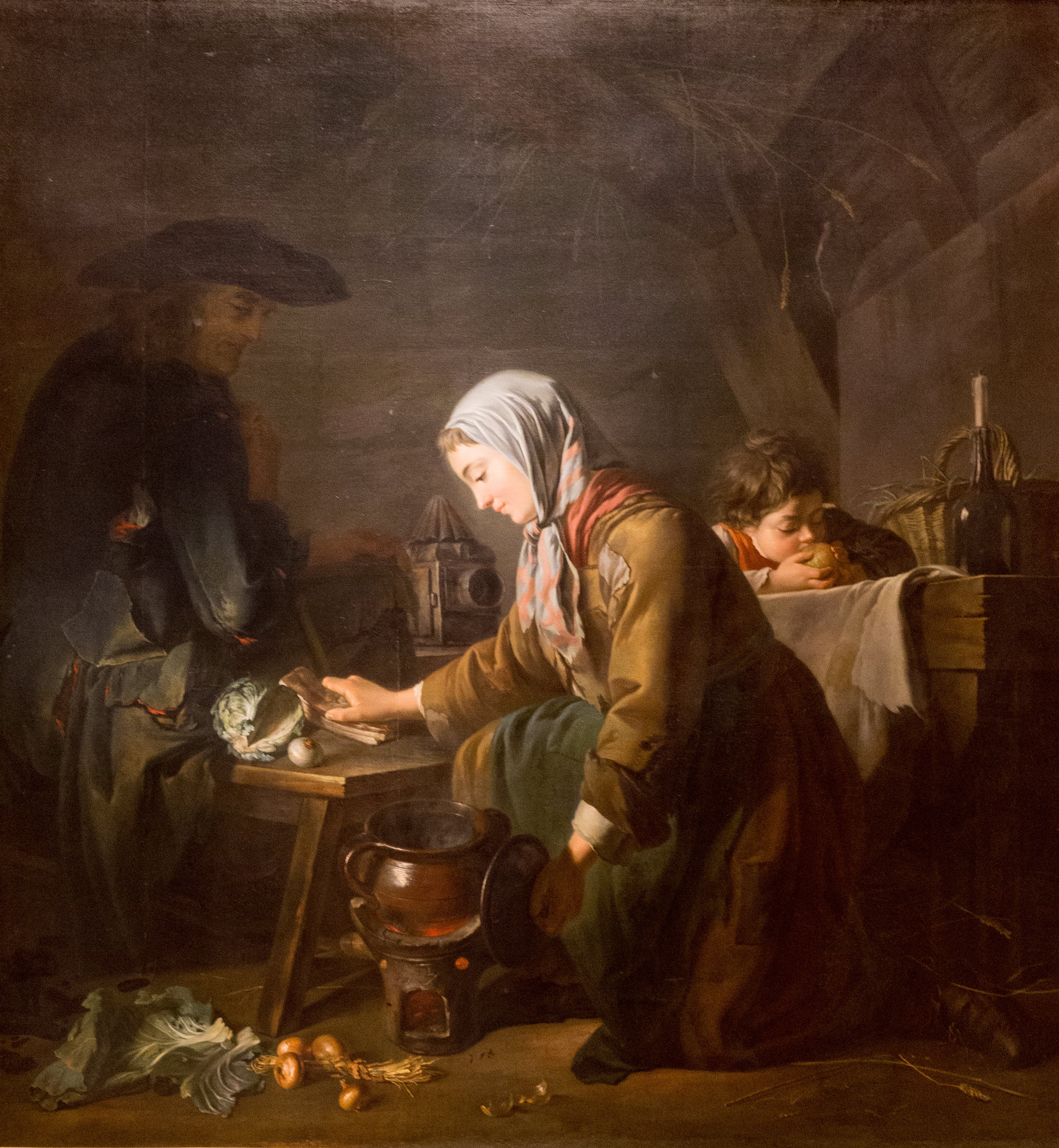 Les apprêts d'un déjeuner - Nicolas-Bernard Lépicié