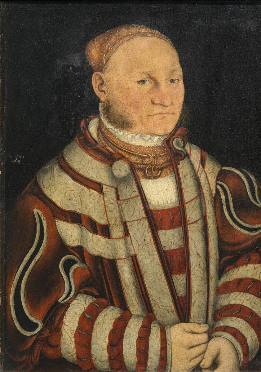 Portrait d'un homme aux moustaches rouges - Lucas Cranach the Elder