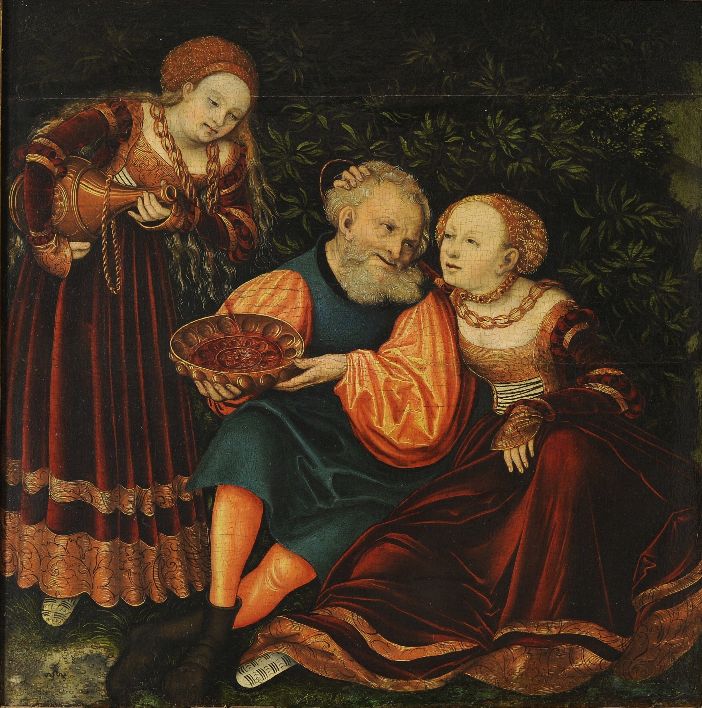 Lot et ses filles - Lucas Cranach the Elder