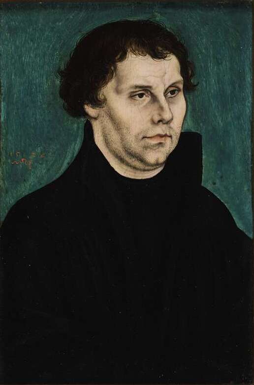 Martin Luther, à mi-corps, tourné vers la droite - Lucas Cranach the Elder
