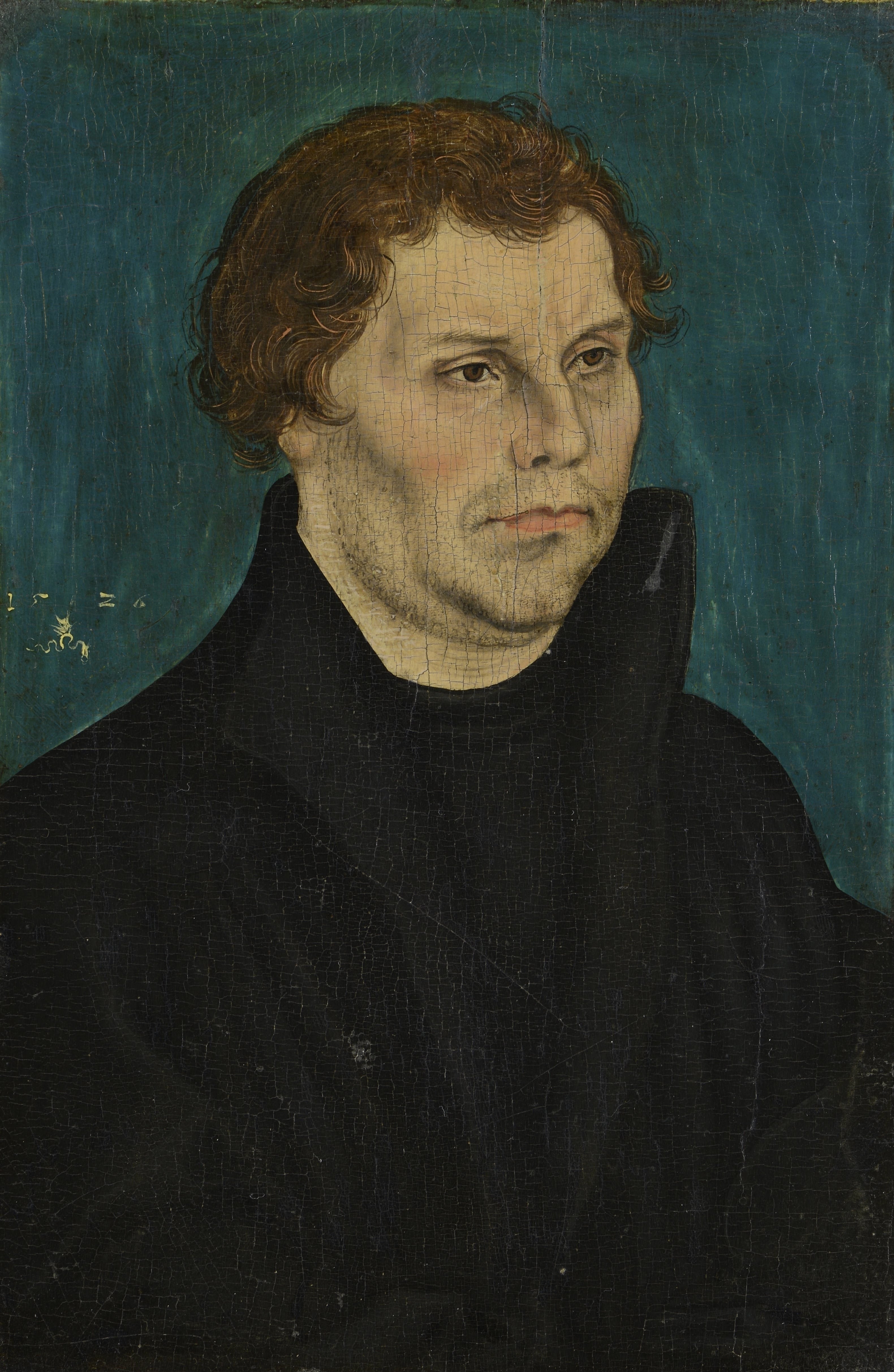 Martin Luther, à mi-corps, tourné vers la droite - Lucas Cranach the Elder
