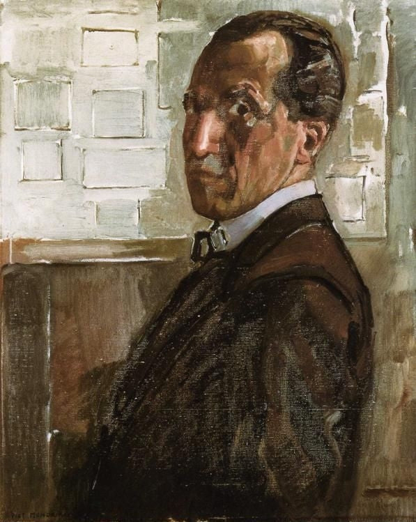 Reproduction du tableau « Autoportrait - Piet Mondrian » par Alpha Reproduction en peinture à l’huile