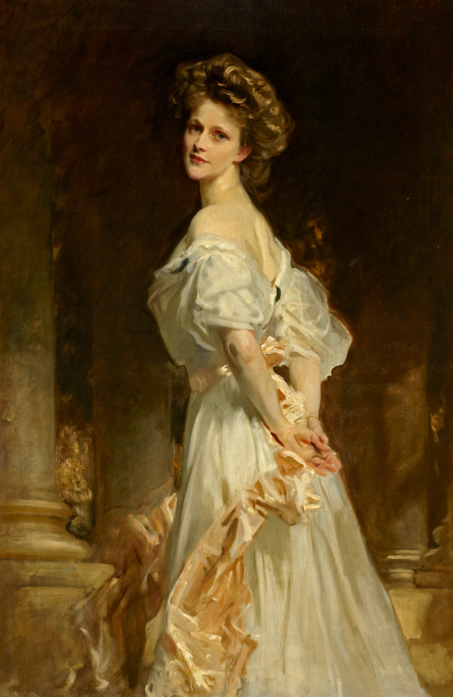 Reproduction du tableau « Portrait de Nancy Astor - John Singer Sargent » par Alpha Reproduction en peinture à l’huile