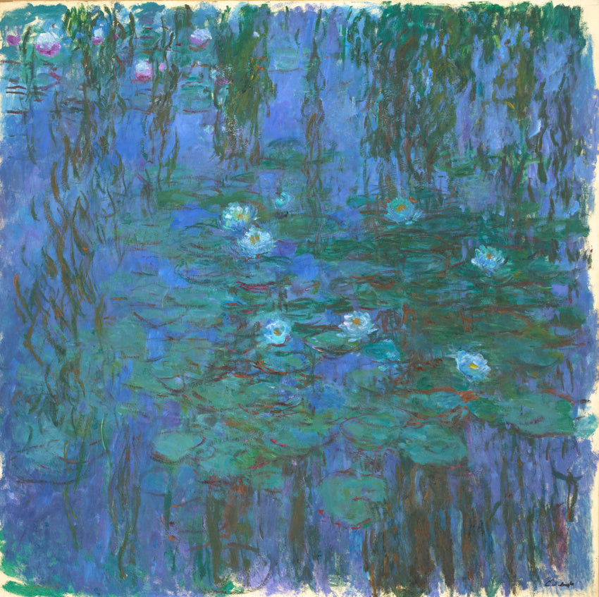 푸른 수련 - Claude Monet