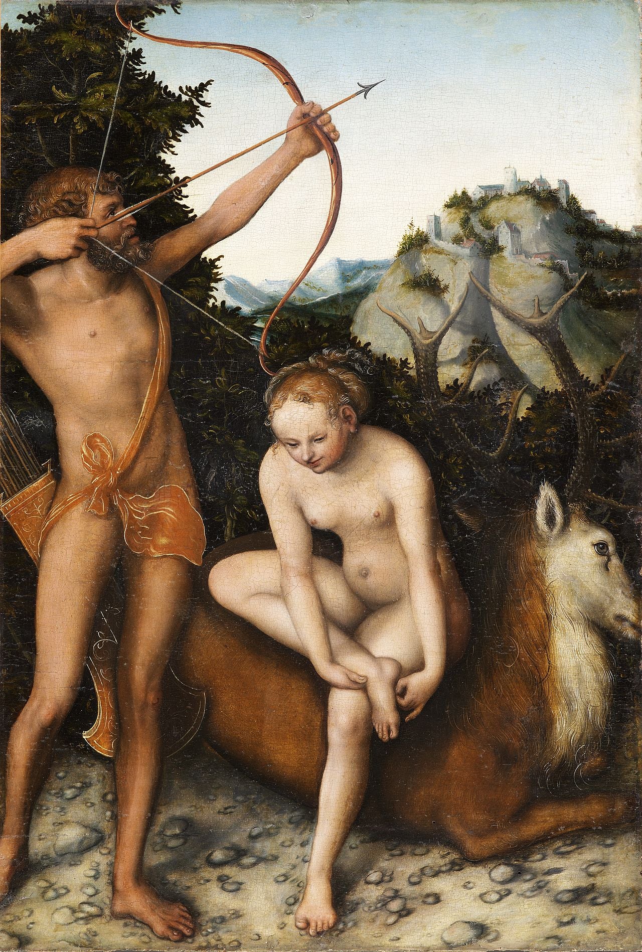 Apollon et Diane - Lucas Cranach the Elder