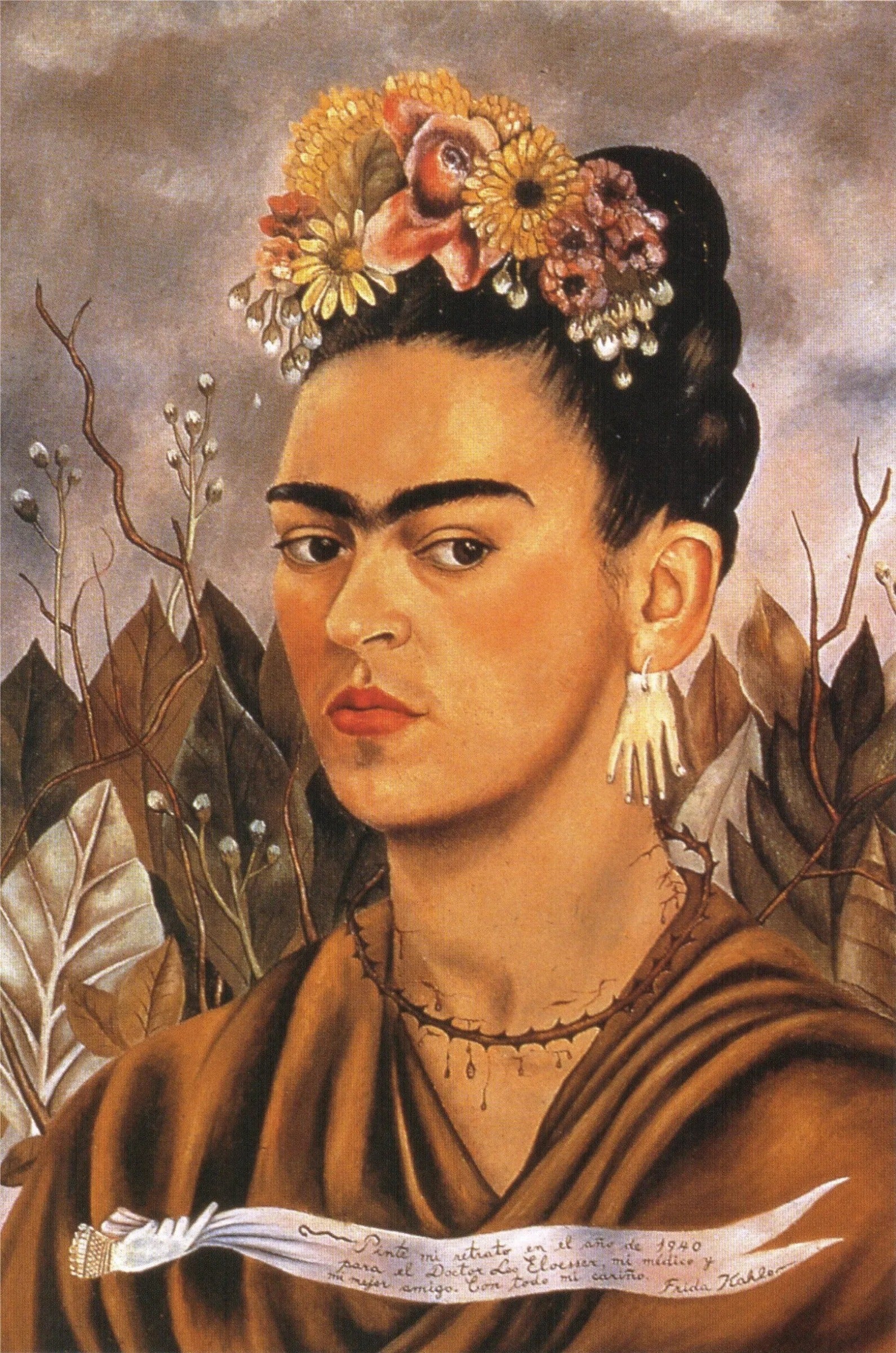 Autoportrait dédié à Dr. Eloessser - Frida Kahlo
