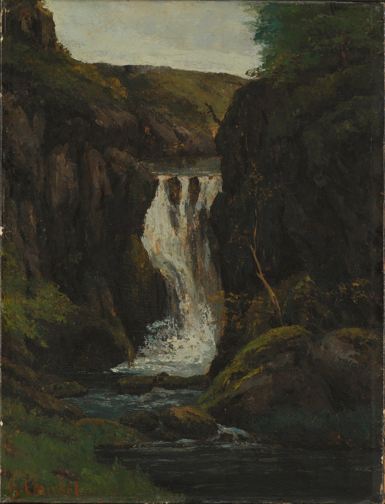 La Cascade - Gustave Courbet