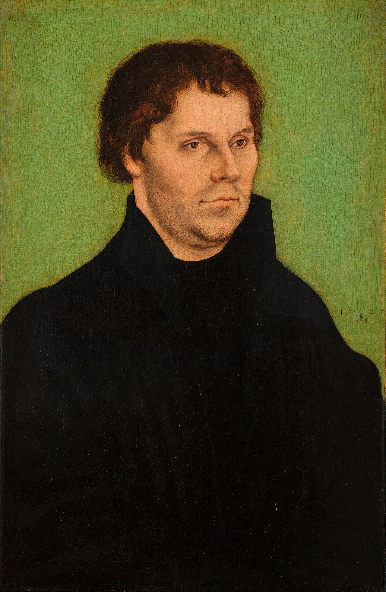 Martin Luther, à mi-corps, tourné vers la droite - Lucas Cranach the Elder