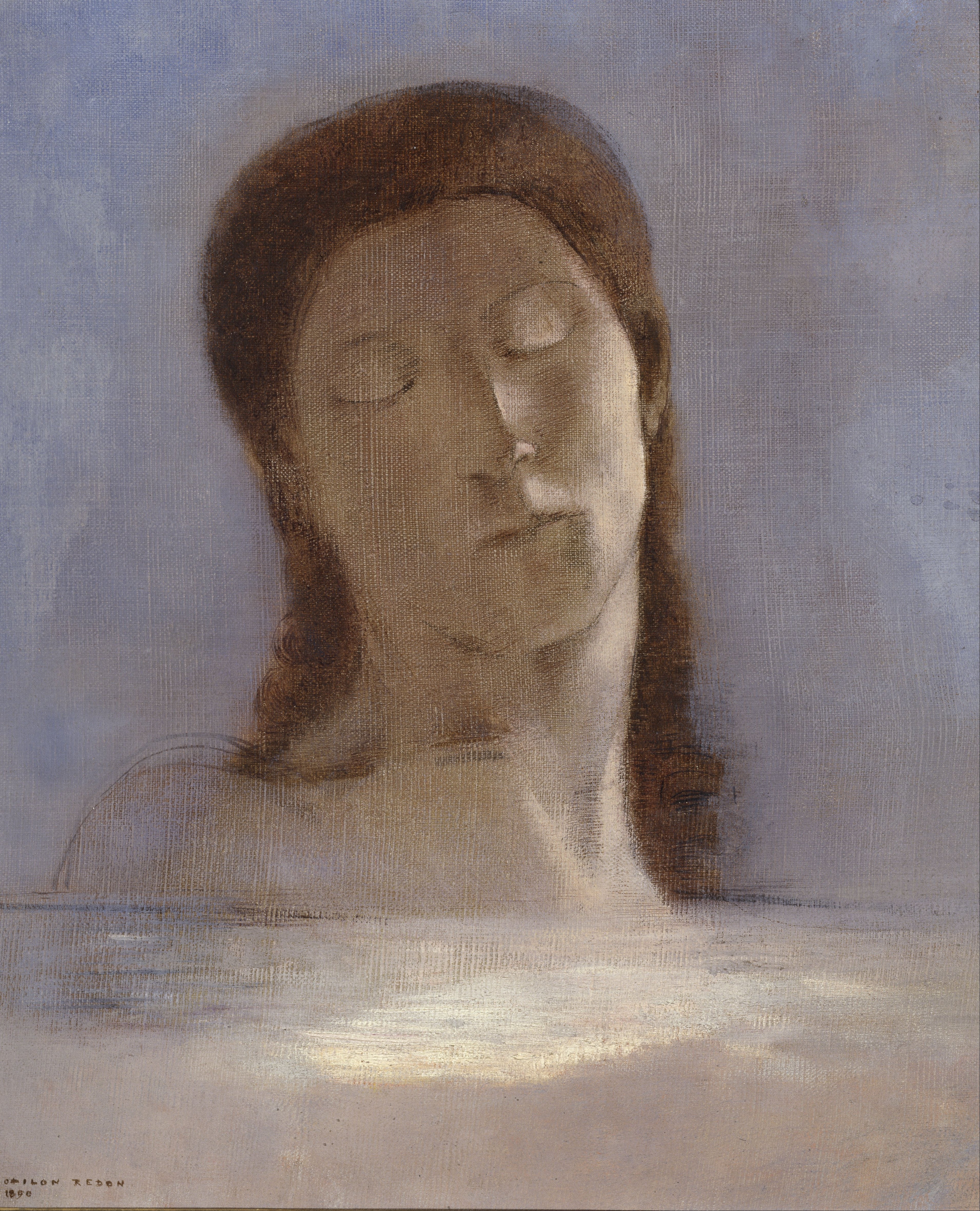 Les Yeux clos - Odilon Redon