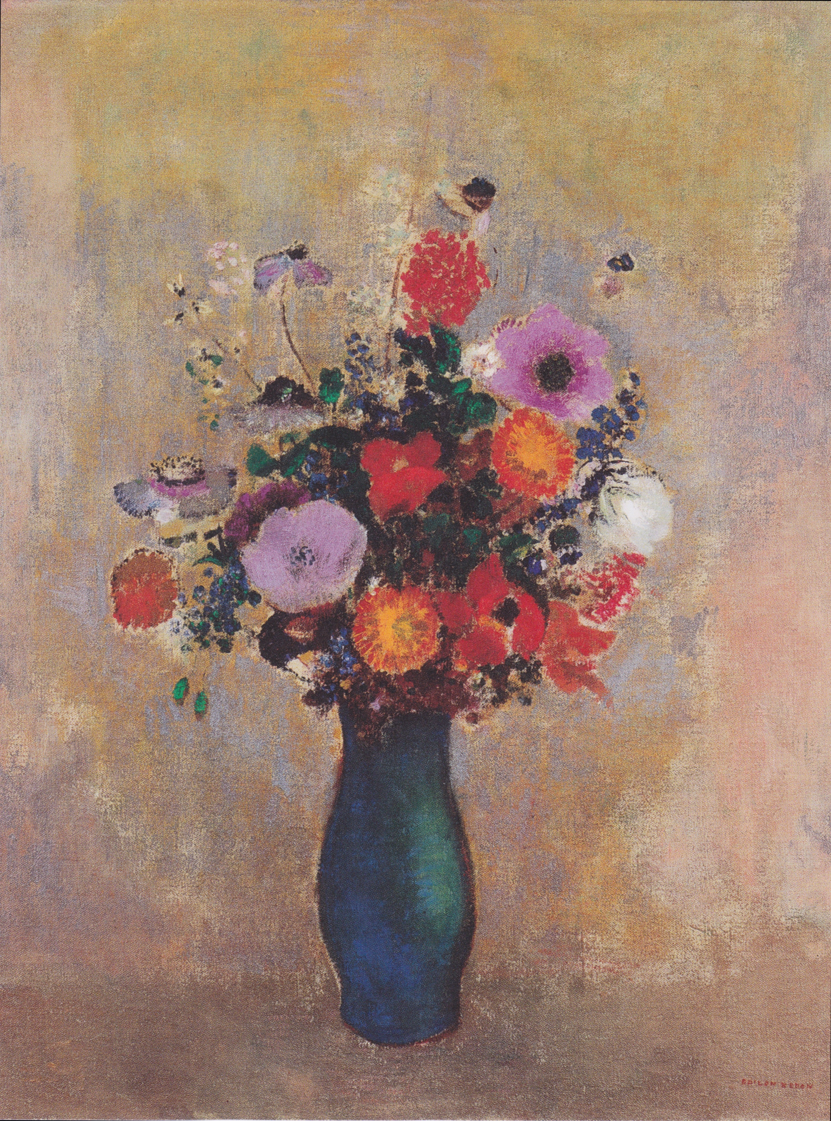 Fleurs des champs - Odilon Redon