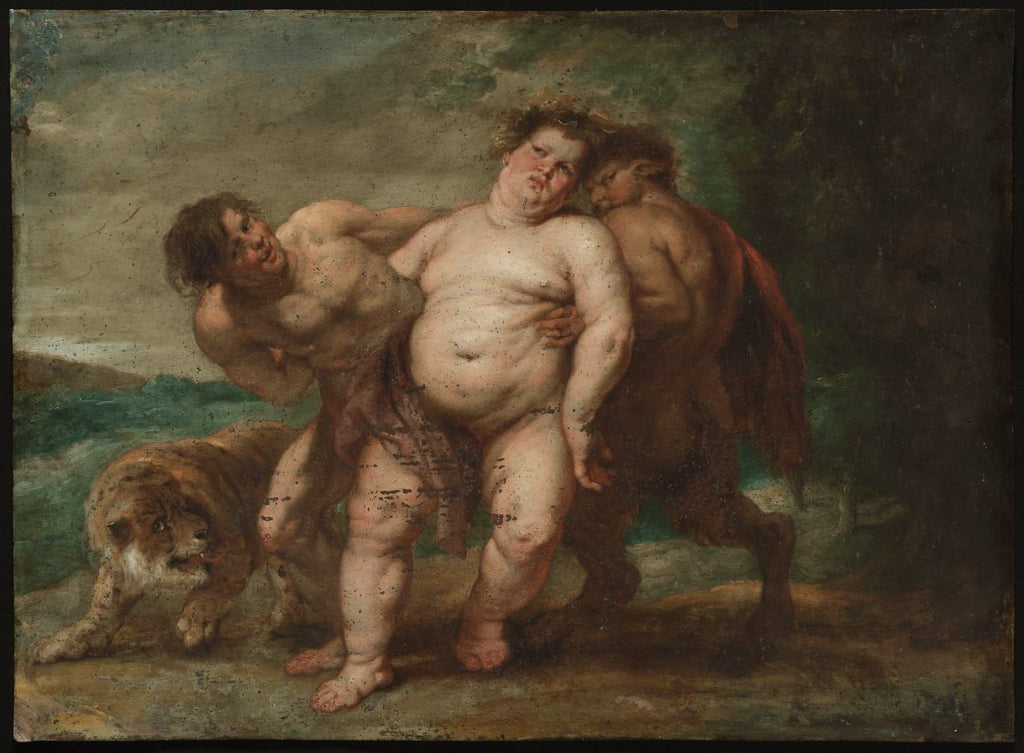 Bacchus ivre avec faune et satyre - Peter Paul Rubens