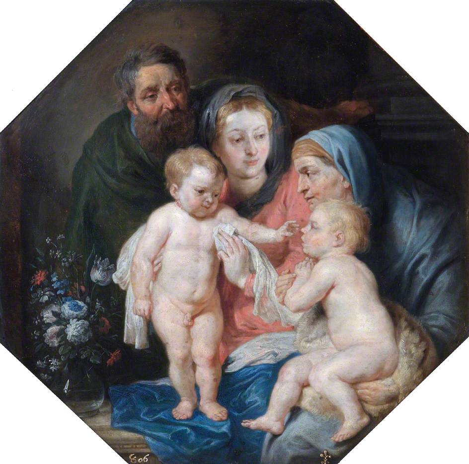 La Sainte Famille avec sainte Élisabeth et l'enfant saint Jean - Peter Paul Rubens