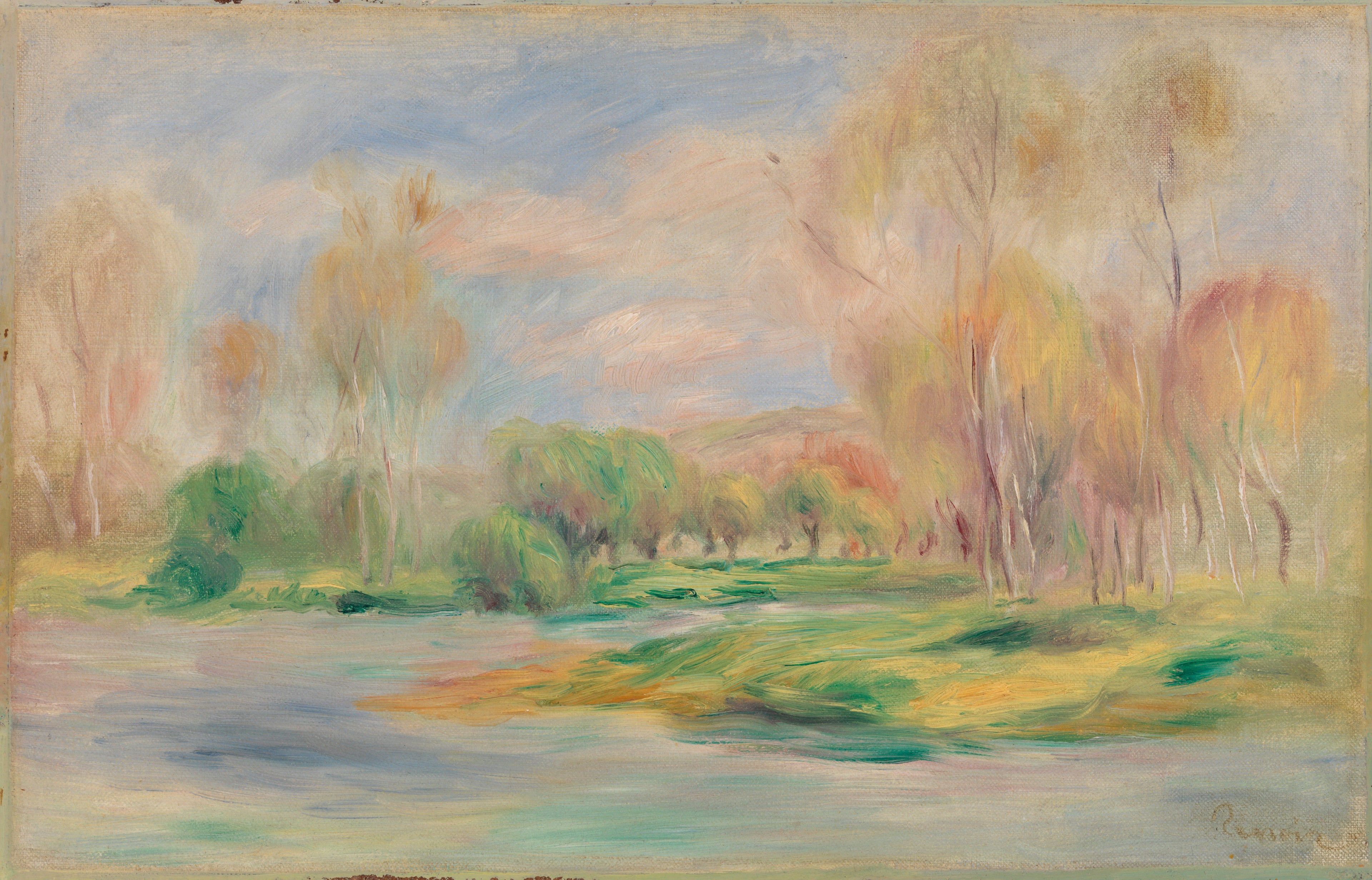 Reproduction du tableau « Paysage - Pierre-Auguste Renoir » par Alpha Reproduction en peinture à l’huile