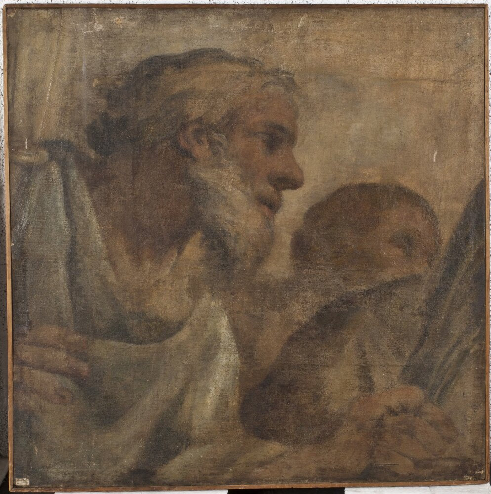 Détail de la voûte de la chapelle Saint-Sébastien à Saint-Pierre, Rome, dessin animé - Pietro da Cortona