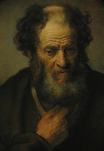 Reproduction du tableau « Vieil homme - Rembrandt » par Alpha Reproduction en peinture à l’huile