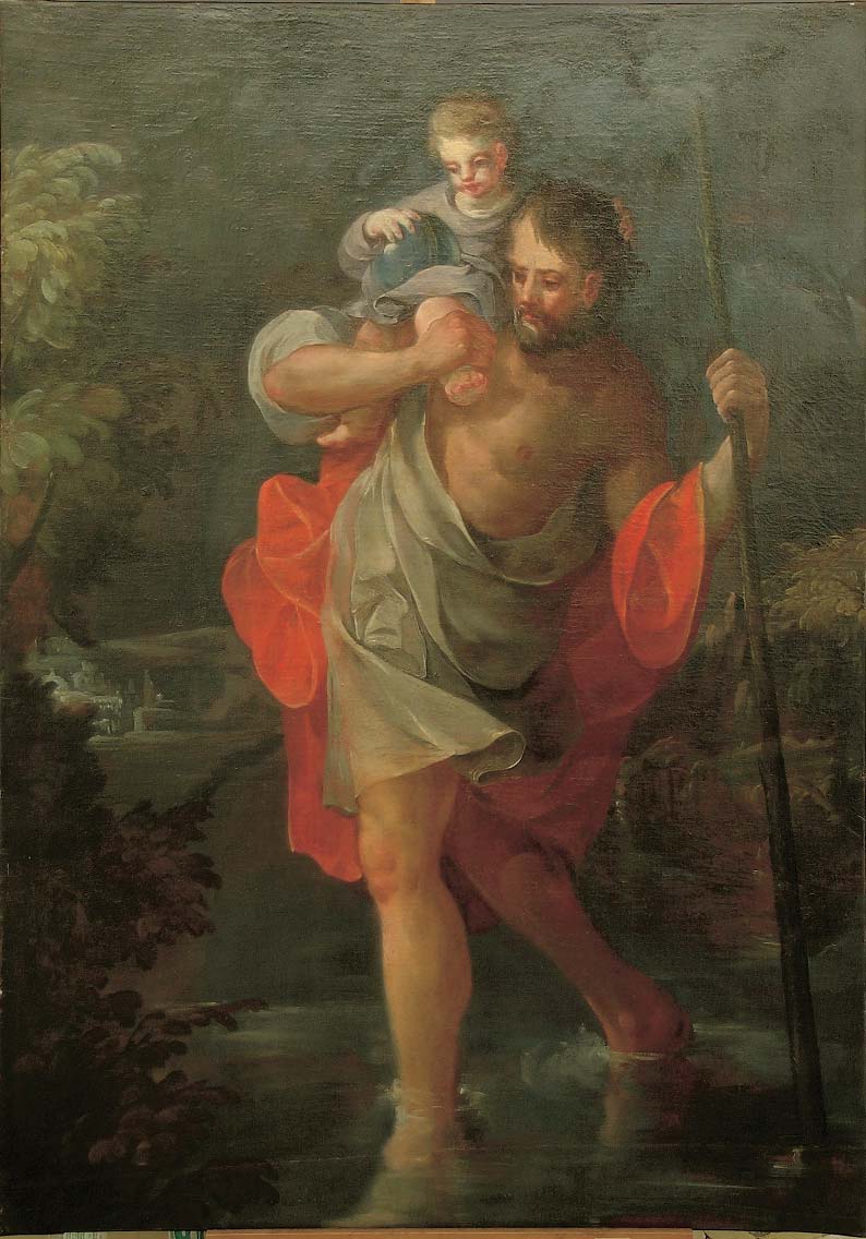 Reproduction du tableau « Saint Christophe - Francisco de Goya » par Alpha Reproduction en peinture à l’huile
