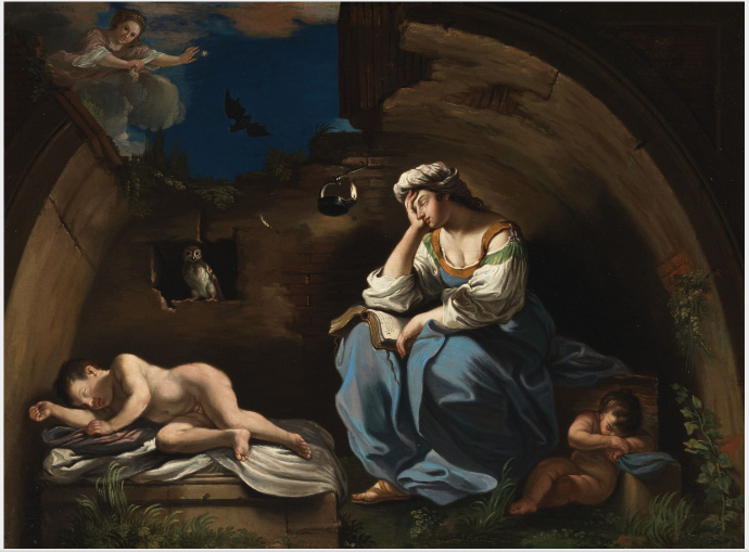 La Muse Pensive - Guercino
