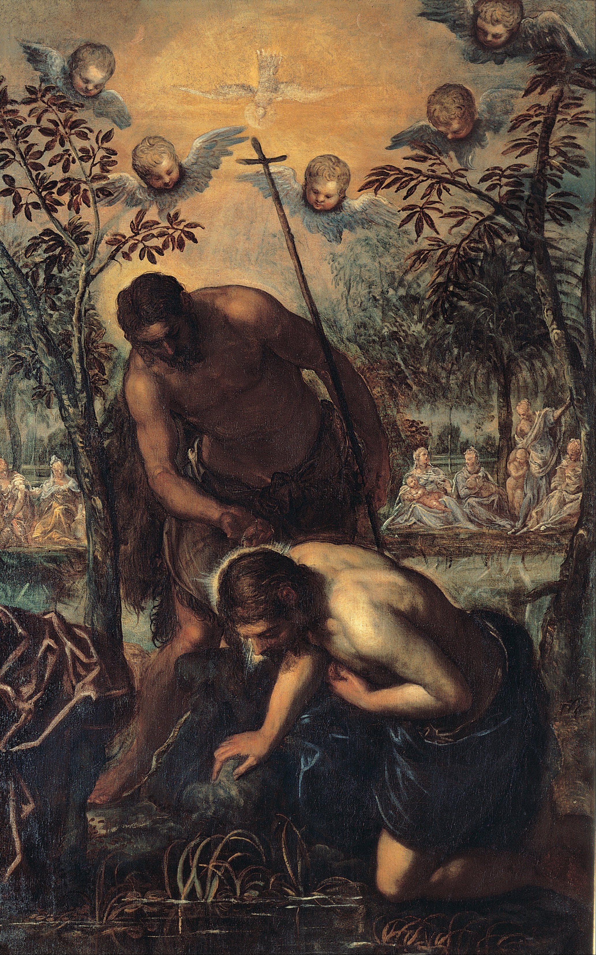 Le Baptème du Christ - Jacopo Tintoretto